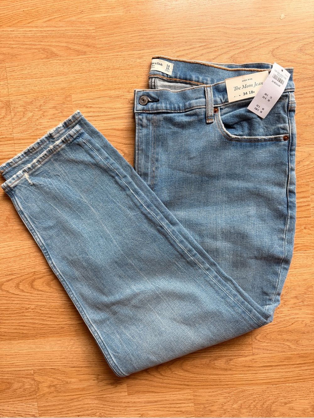 Abercrombie & Fitch Light Blue Straight-Leg Jeans